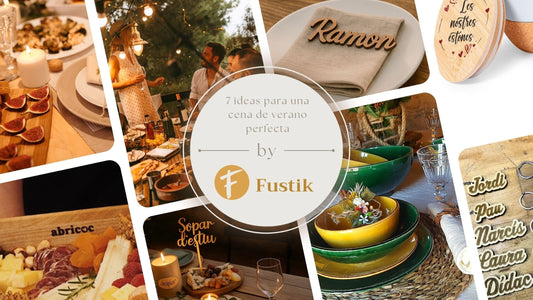 7 ideas para decorar una mesa de cena de verano con madera, luz y buen gusto