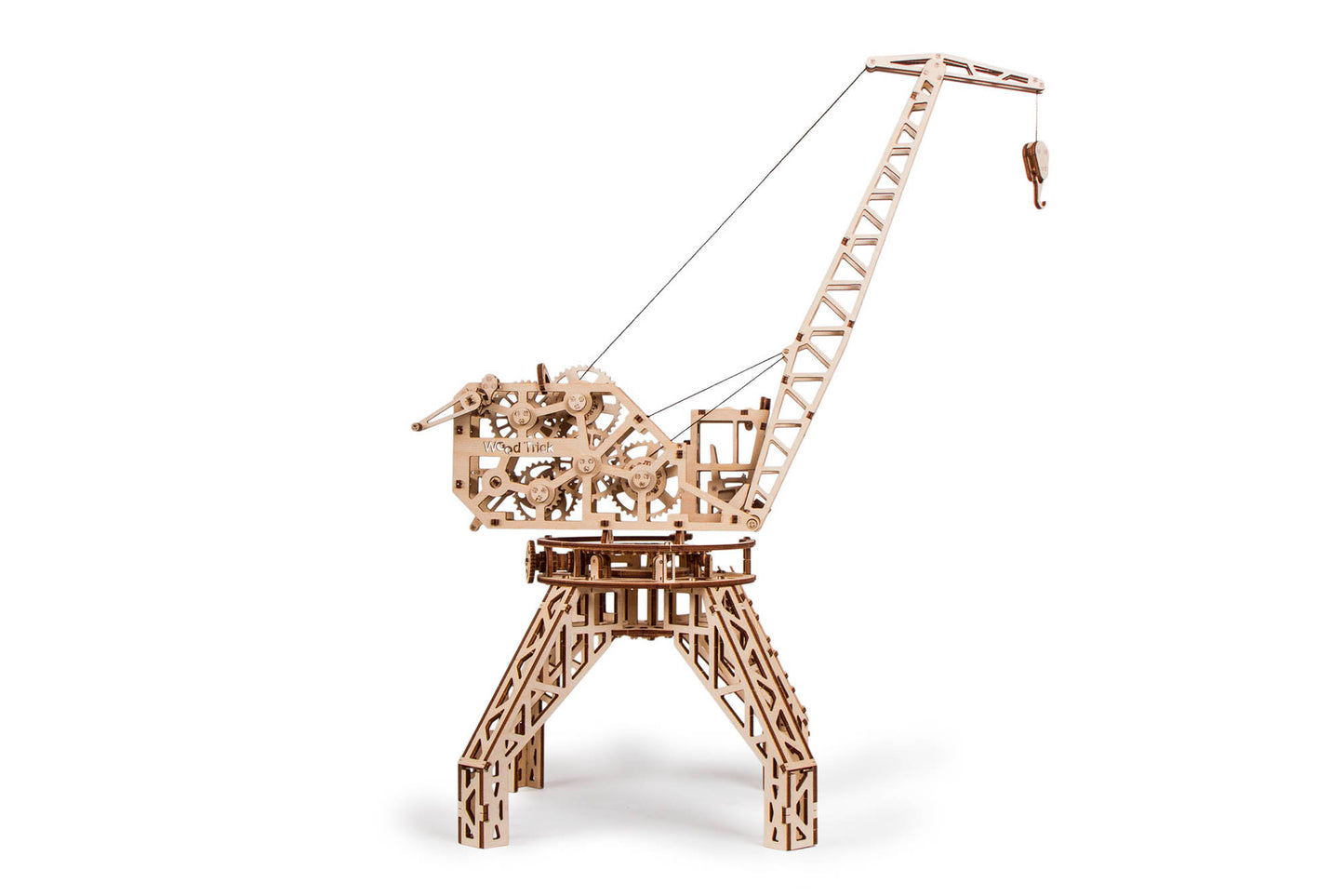 Maqueta de Grua amb Contenidor de Fusta – WoodTrick