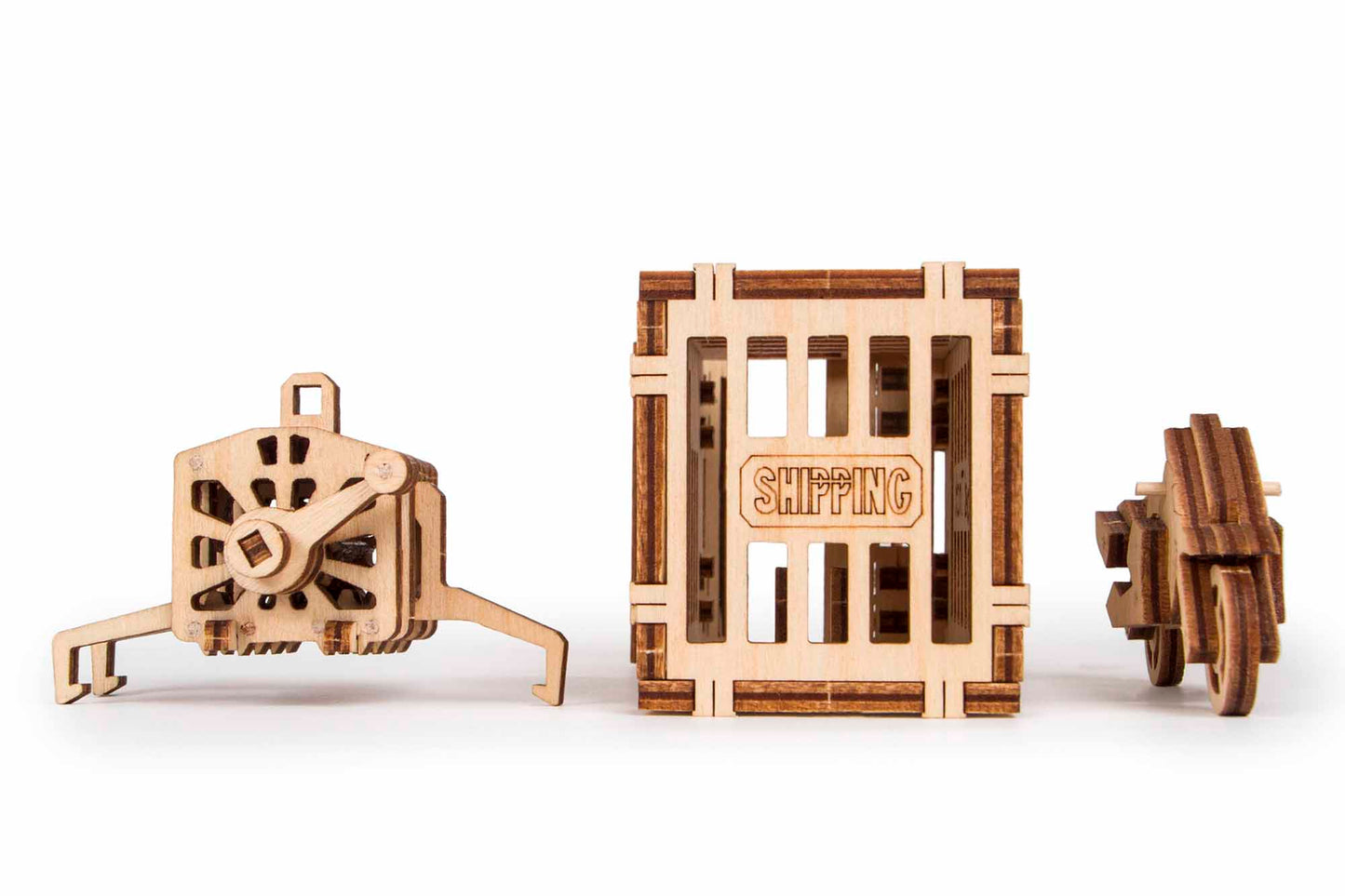 Maqueta de Grua amb Contenidor de Fusta – WoodTrick
