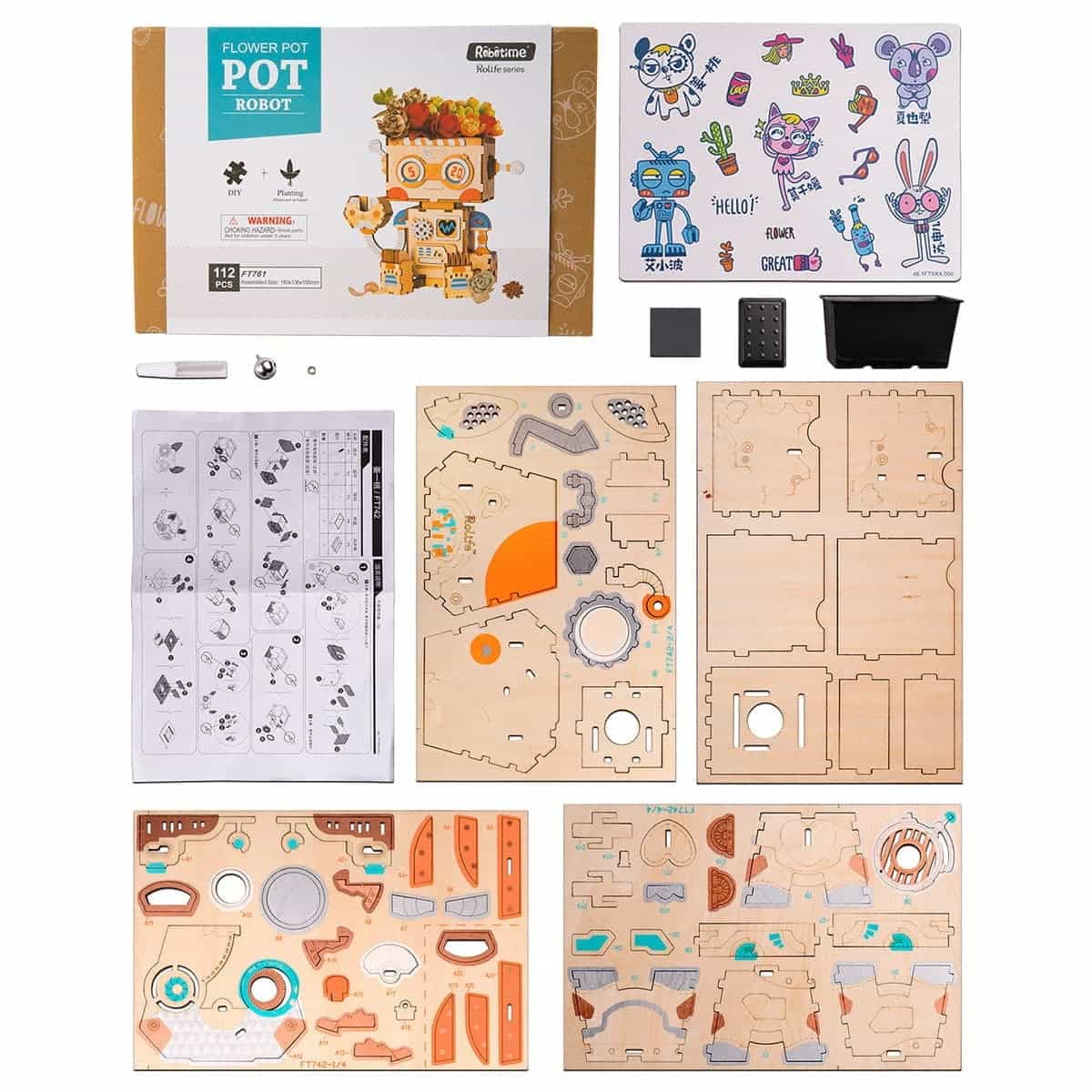 Test Robot de Fusta - Kit Woodik