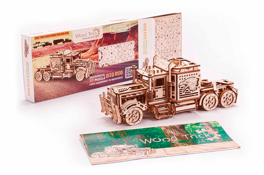 Maqueta de Camió Big Rig de Fusta – WoodTrick