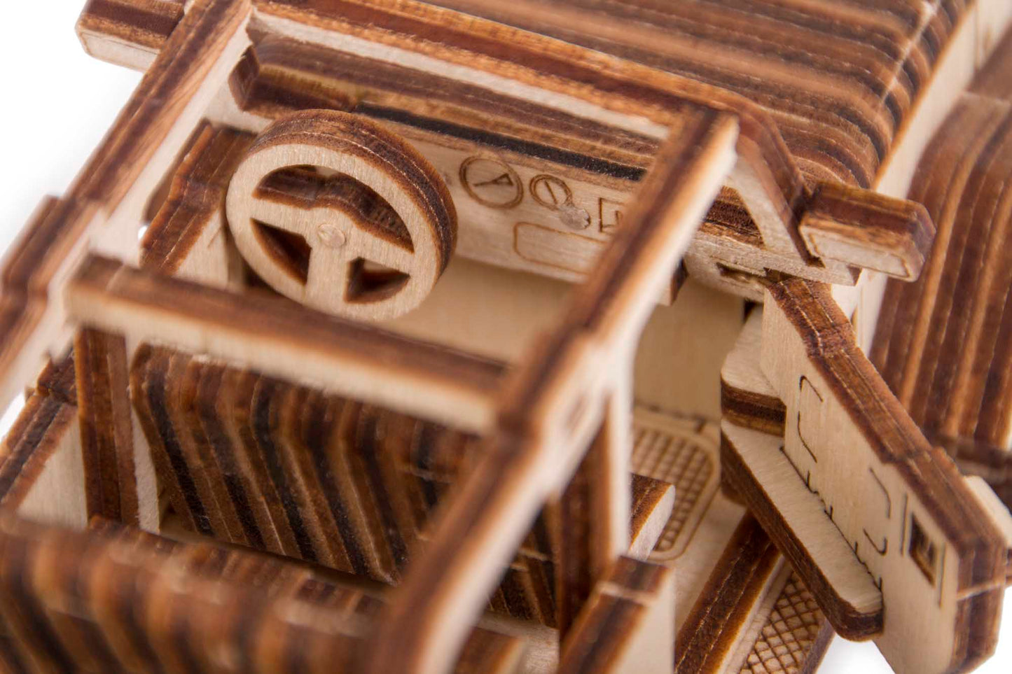 Cotxe Safari de Fusta - Maqueta WoodTrick