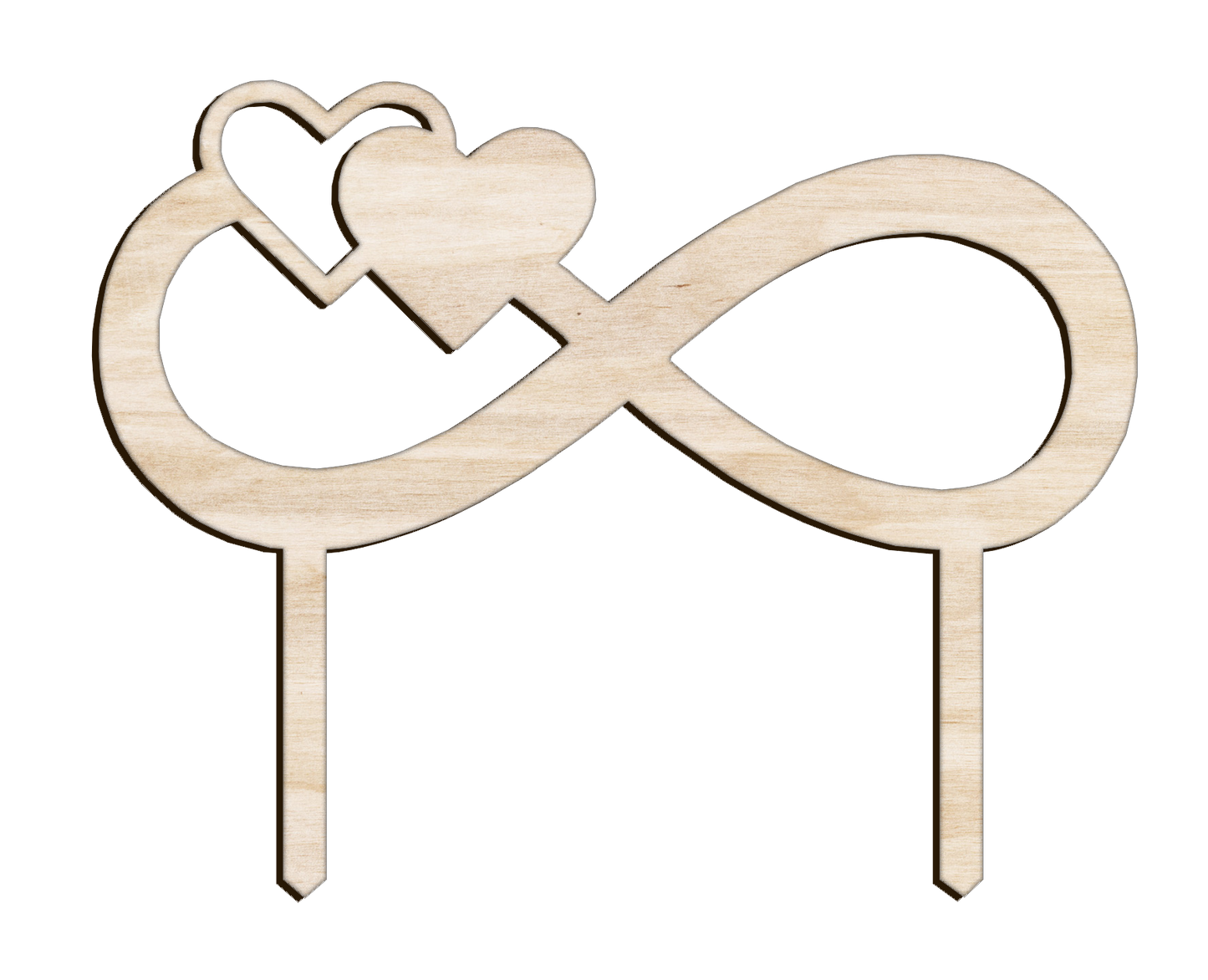 Topper de Madera "Un Amor Que No Termina"