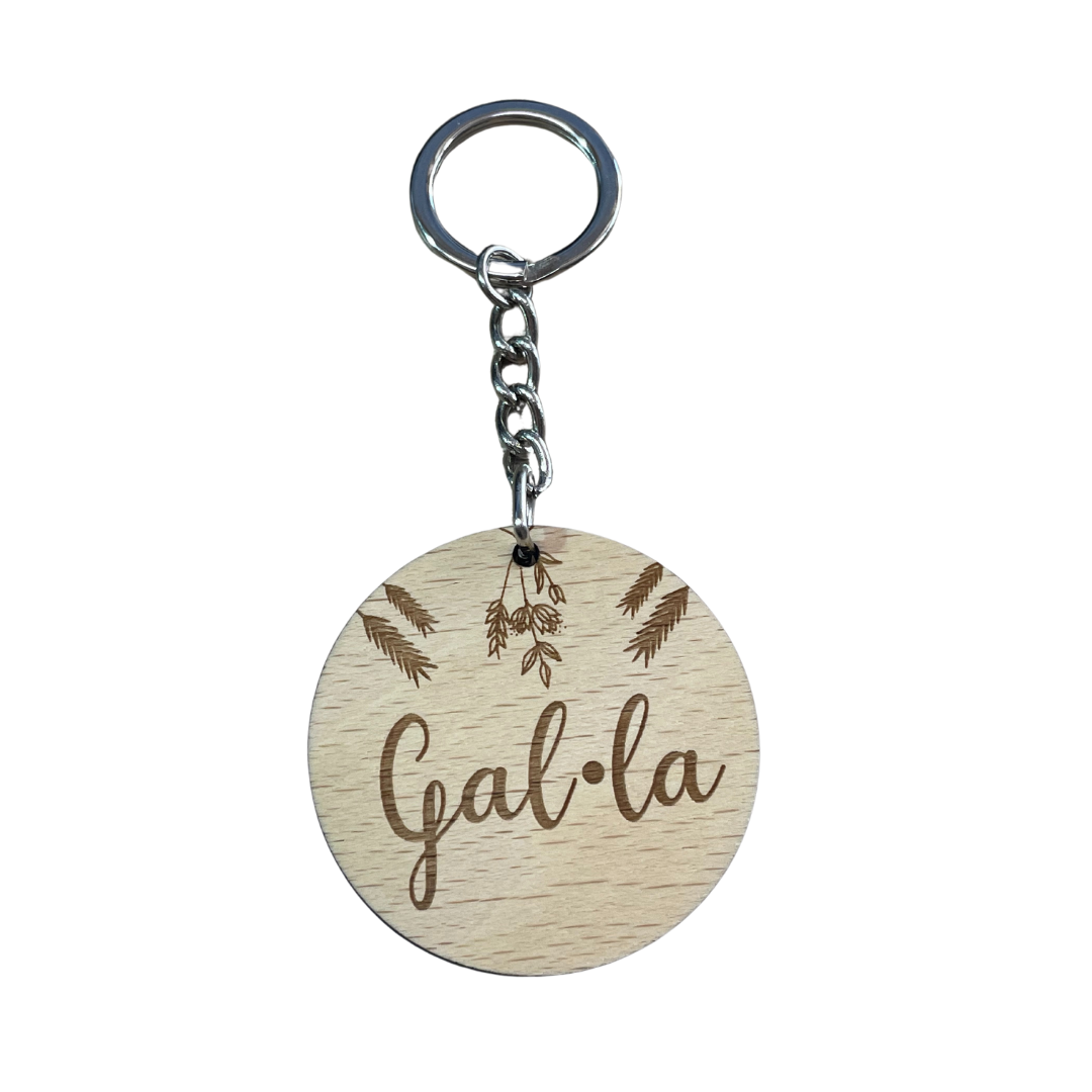 Llavero Redondo de Madera Personalizado