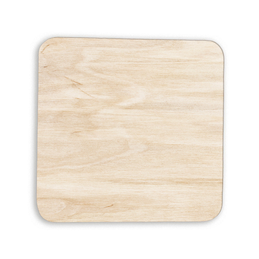Imán en forma cuadrada de madera, ideal para personalizar con grabado láser. Perfecto para grabar una frase para una persona especial, o como detalle de recuerdo de un evento