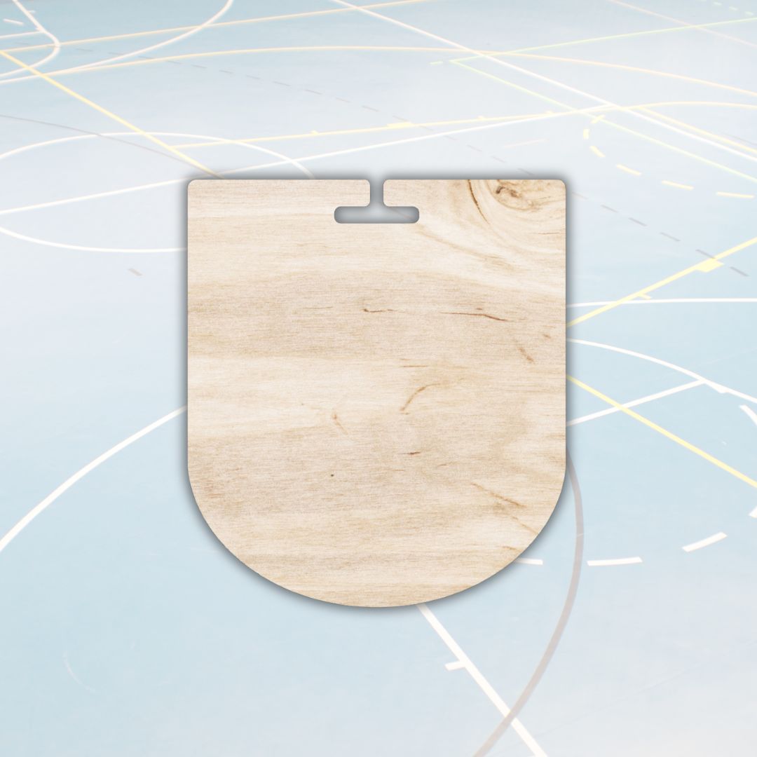 Medalla de madera personalizable de gran superfície de marcado