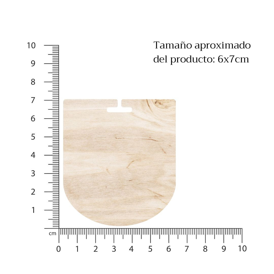 Tamaño medalla de madera personalizable