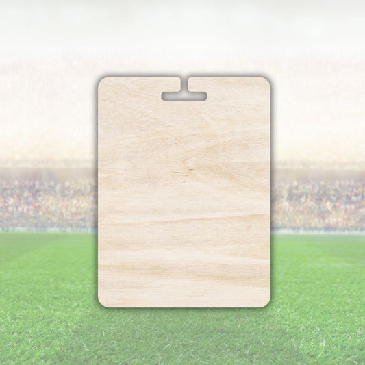 Medalla rectangular de madera de chopo natural personalizable con grabado a láser o impreso a todo color