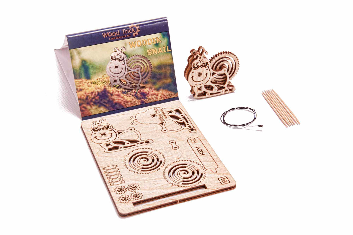 Caracol de Madera – Puzzle 3D Woodik