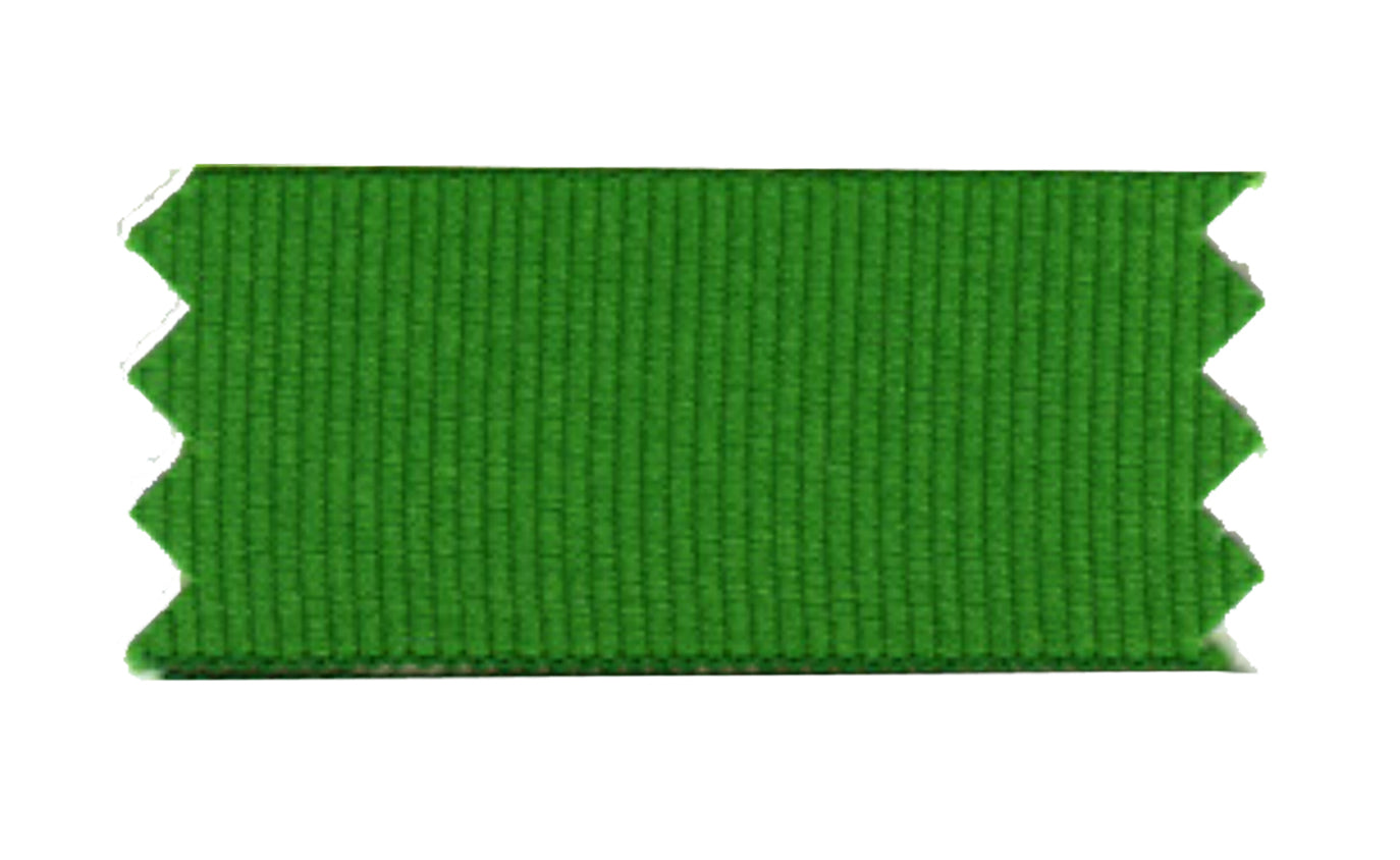 Detalle cinta grosgrain verde