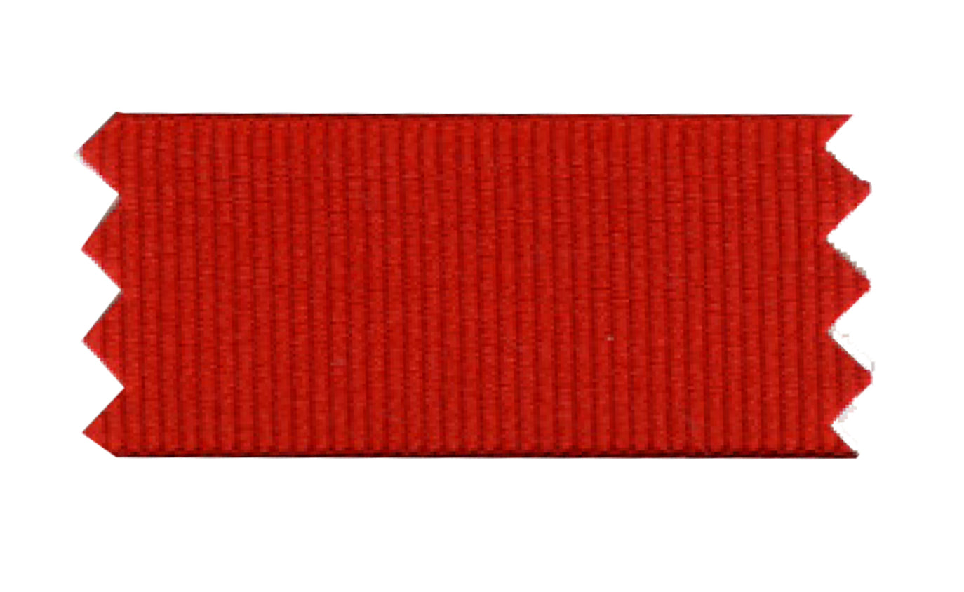Detalle cinta grosgrain roja
