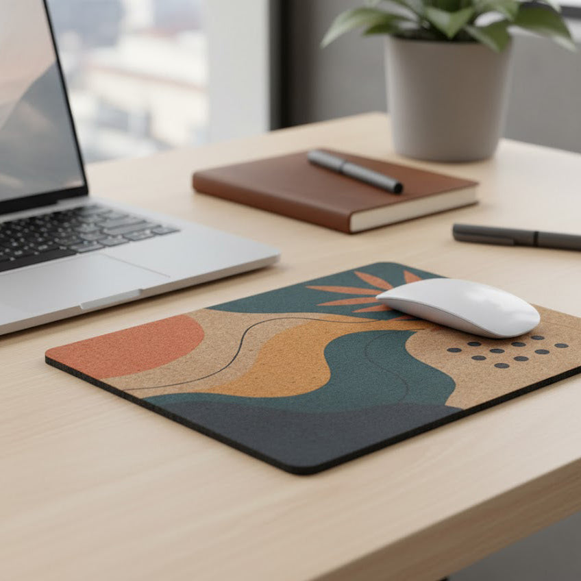Mouse Pad de Suro Natural Personalitzable