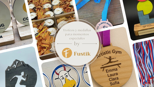 Trofeos y medallas que emocionan: recuerdos de madera para fin de curso y momentos especiales