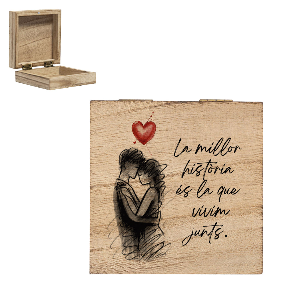 Caja Sant Jordi “Pequeños tesoros” en madera