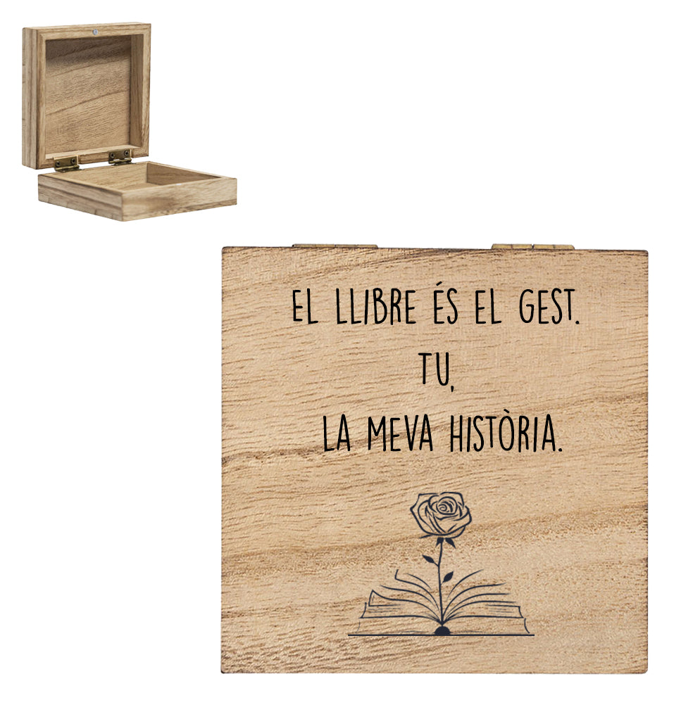 Caja Sant Jordi “Pequeños tesoros” en madera