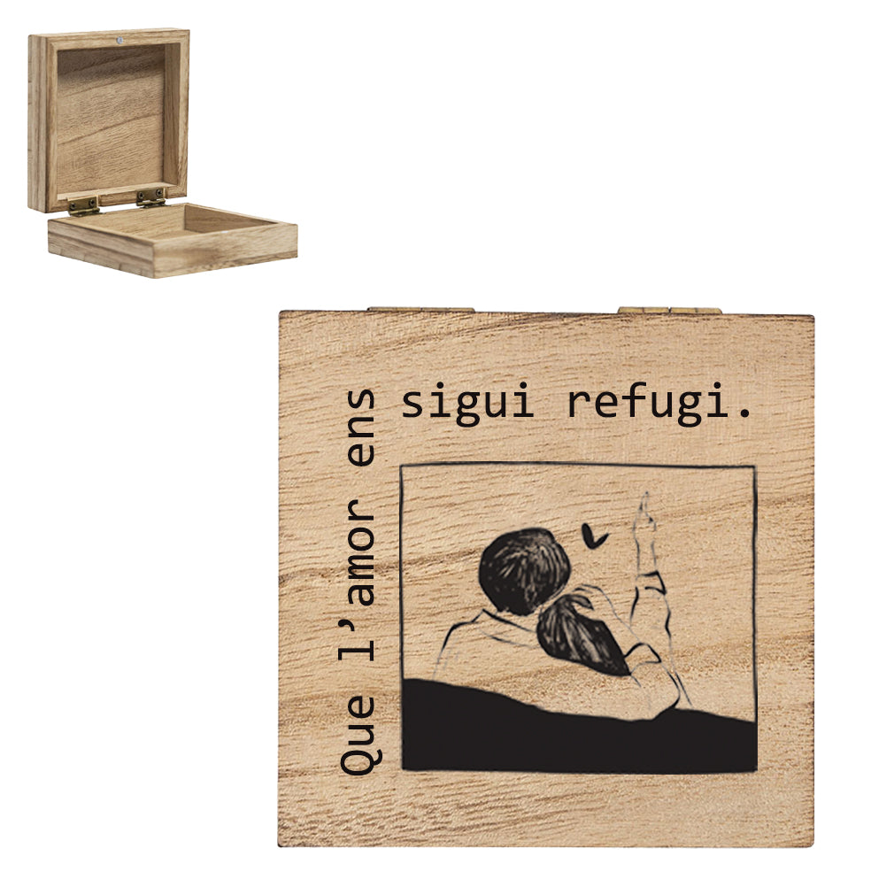 Caja Sant Jordi “Pequeños tesoros” en madera