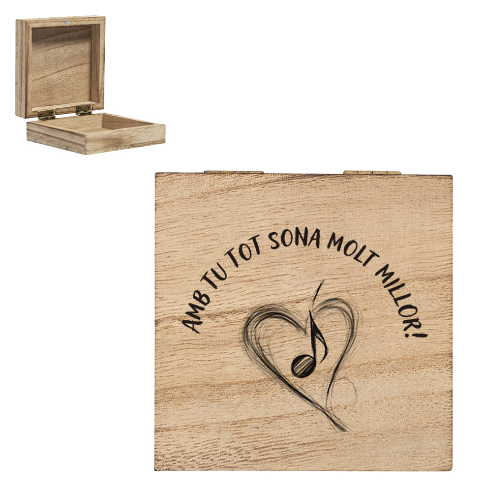 Caja Sant Jordi “Pequeños tesoros” en madera