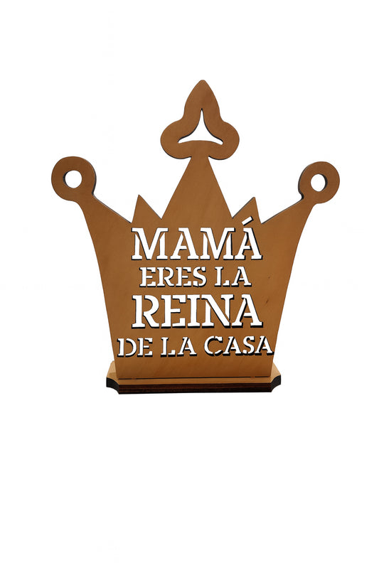 Figura Decorativa de Fusta: La mare ets la Reina