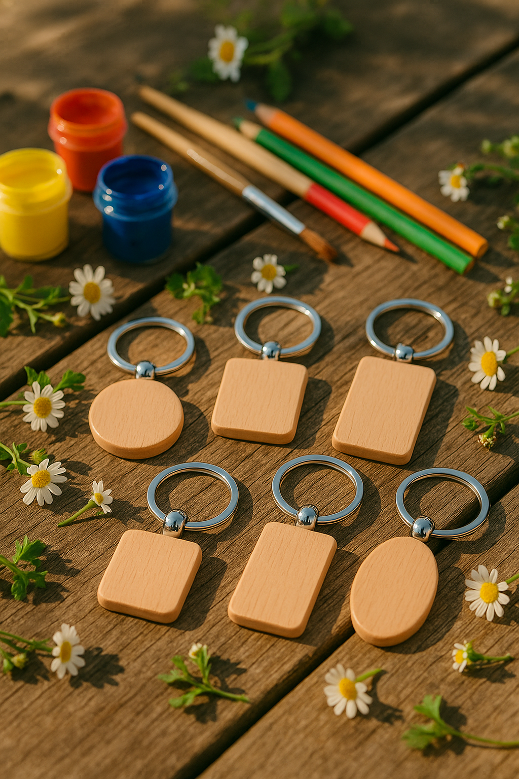 Pack 10 Clauers de Fusta per Personalitzar