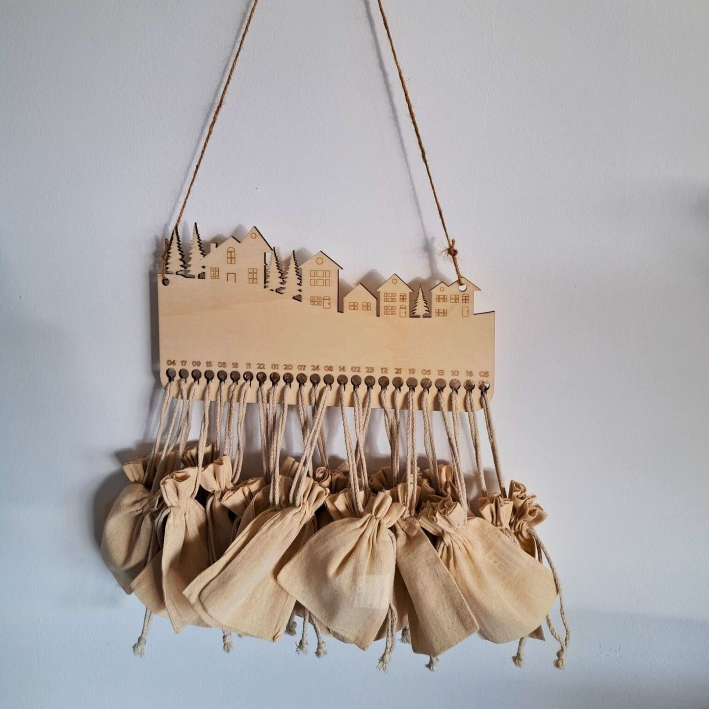 Calendari d'Advent de Fusta Poble de Nadal