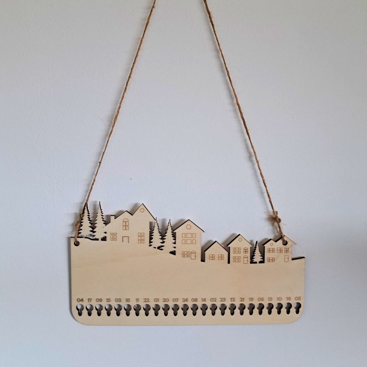 Calendari d'Advent de Fusta Poble de Nadal