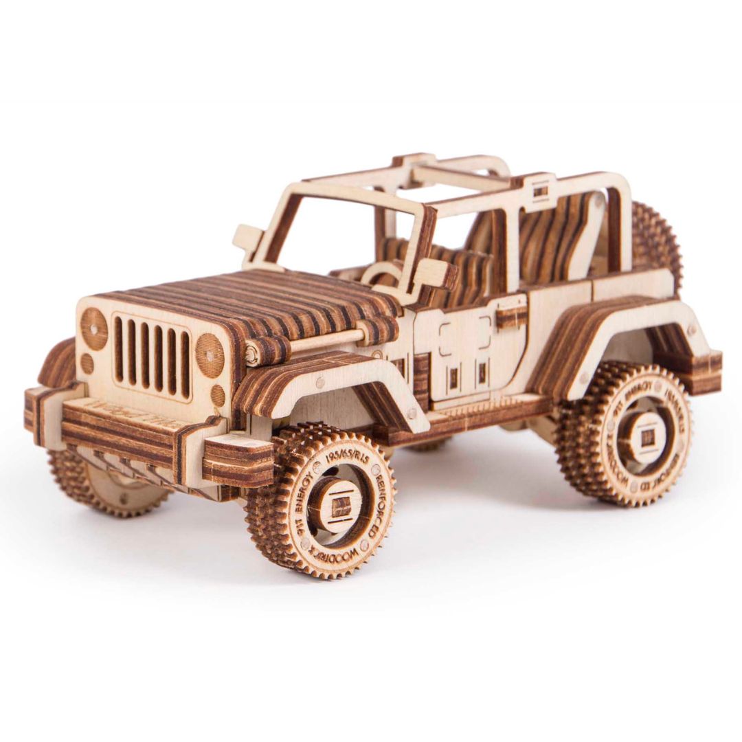 Coche Safari de Madera – Maqueta WoodTrick