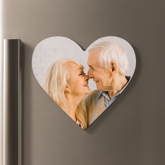 Imant de Fusta en forma de Cor Imprès