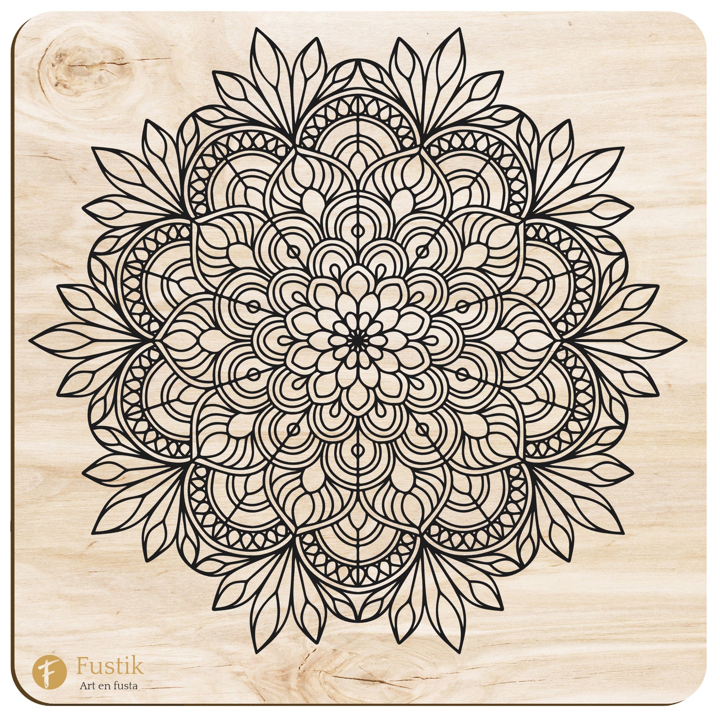 Mandala de Madera para Pintar – Alma Floral