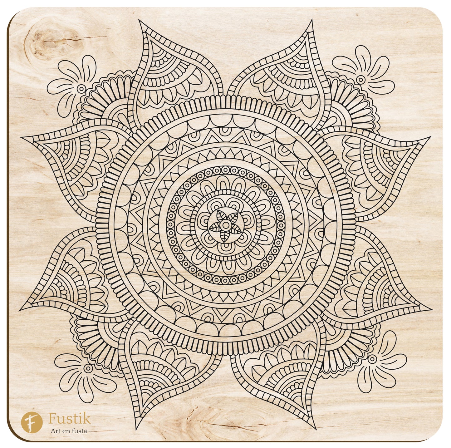 Mandala de Madera para Pintar – Alma Floral