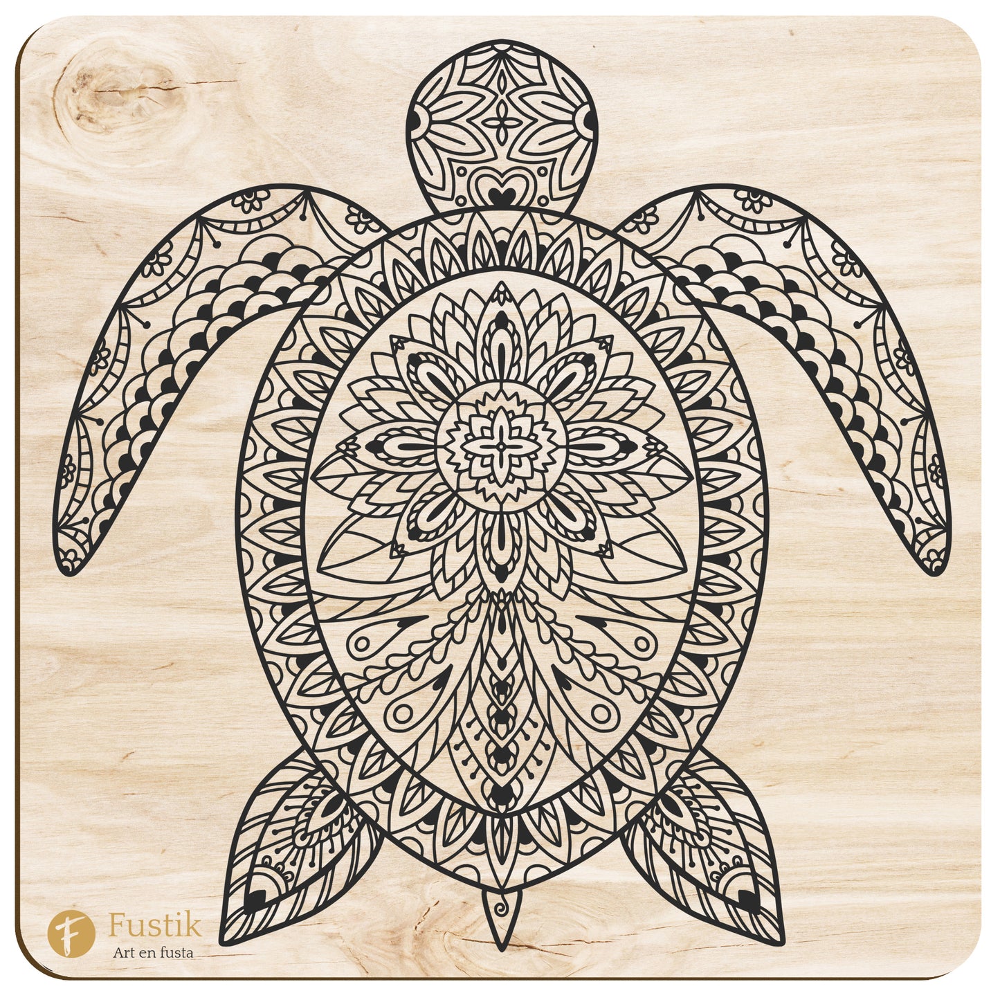 Mandala de Fusta per pintar - Ànima animal 