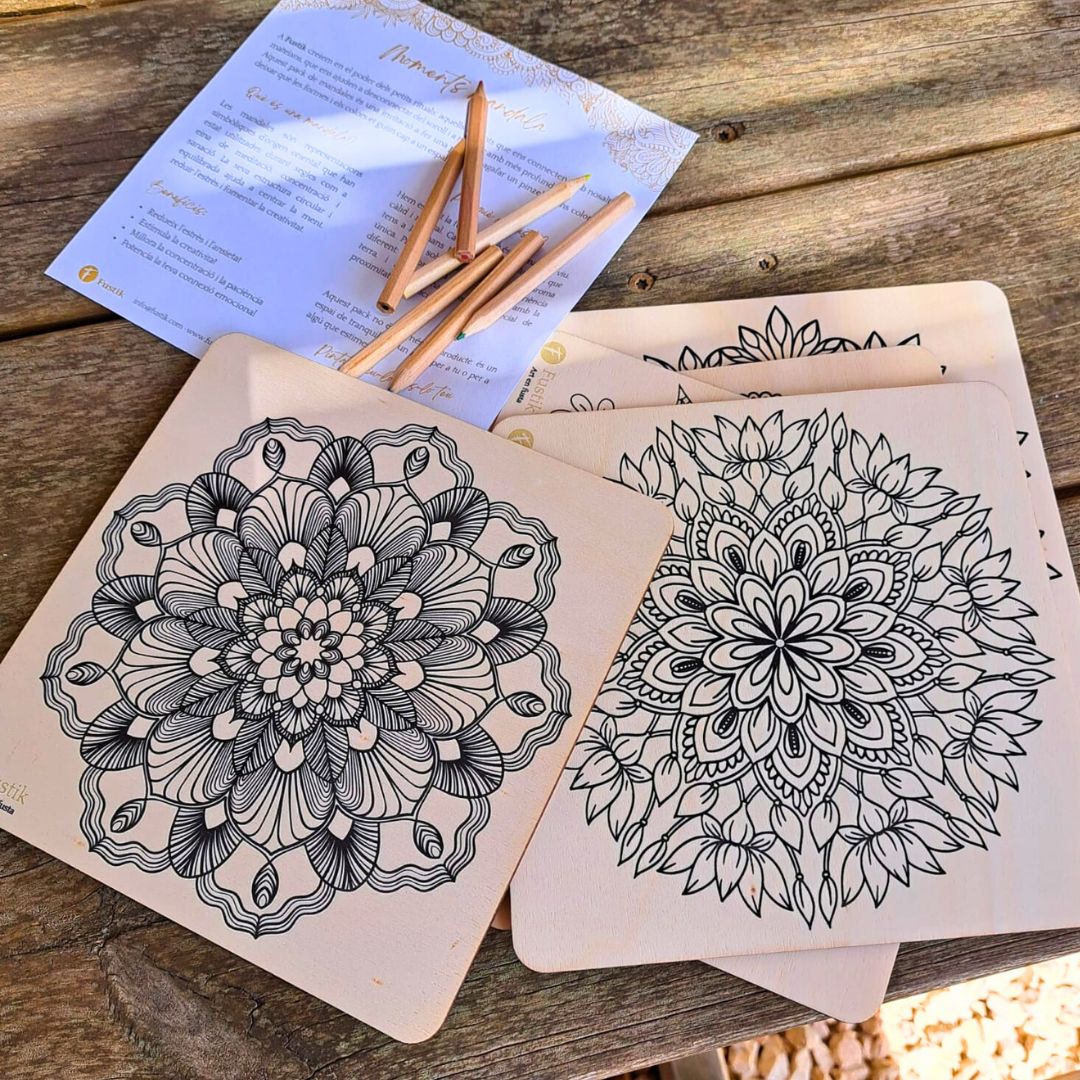 Mandala de Madera para Pintar – Alma Floral