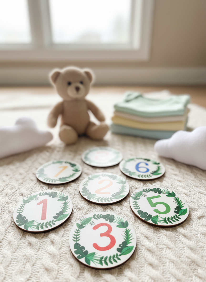 Set de Cercles Marca Mesos Tropical de Fusta per Nadons