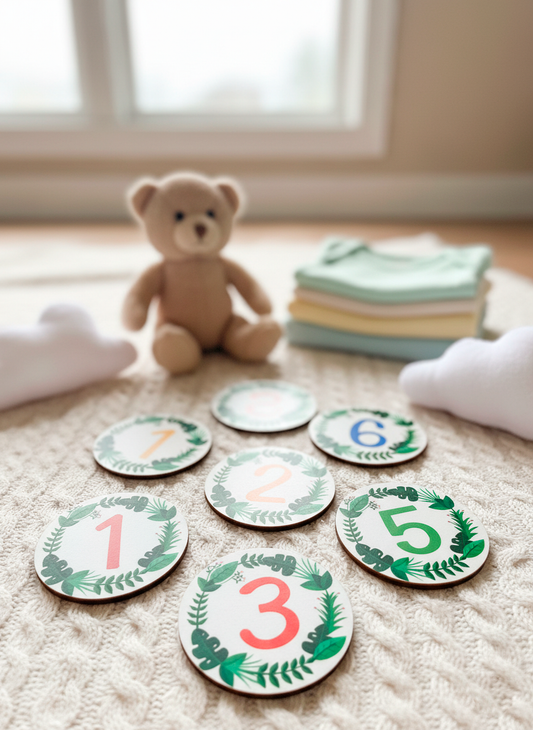 Set de Cercles Marca Mesos Tropical de Fusta per Nadons