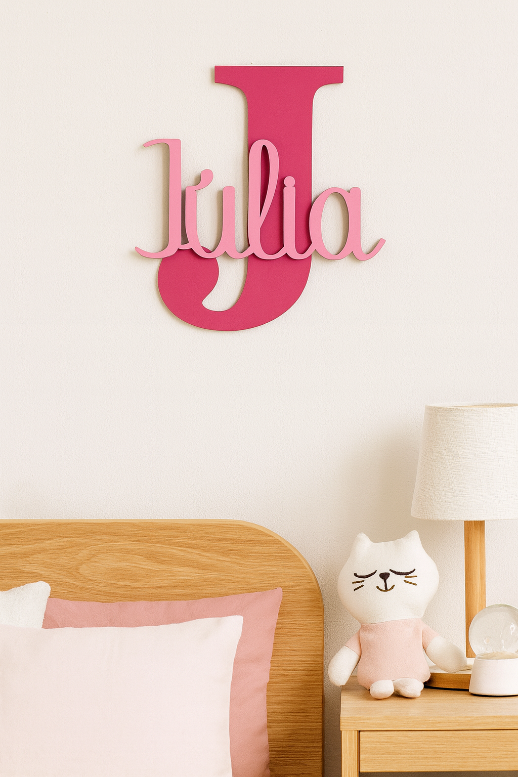 Inicial Personalitzada amb Nom de Fusta