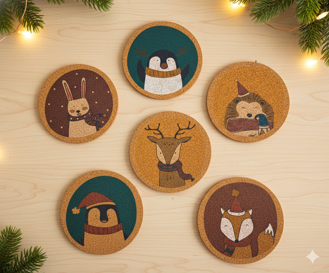 Posagots de suro Personalitzable per Nadal