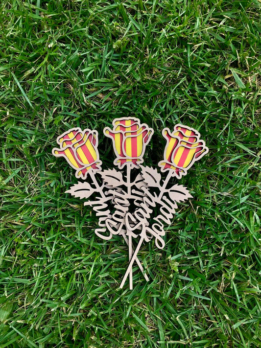 Rosa de Sant Jordi amb Senyera 