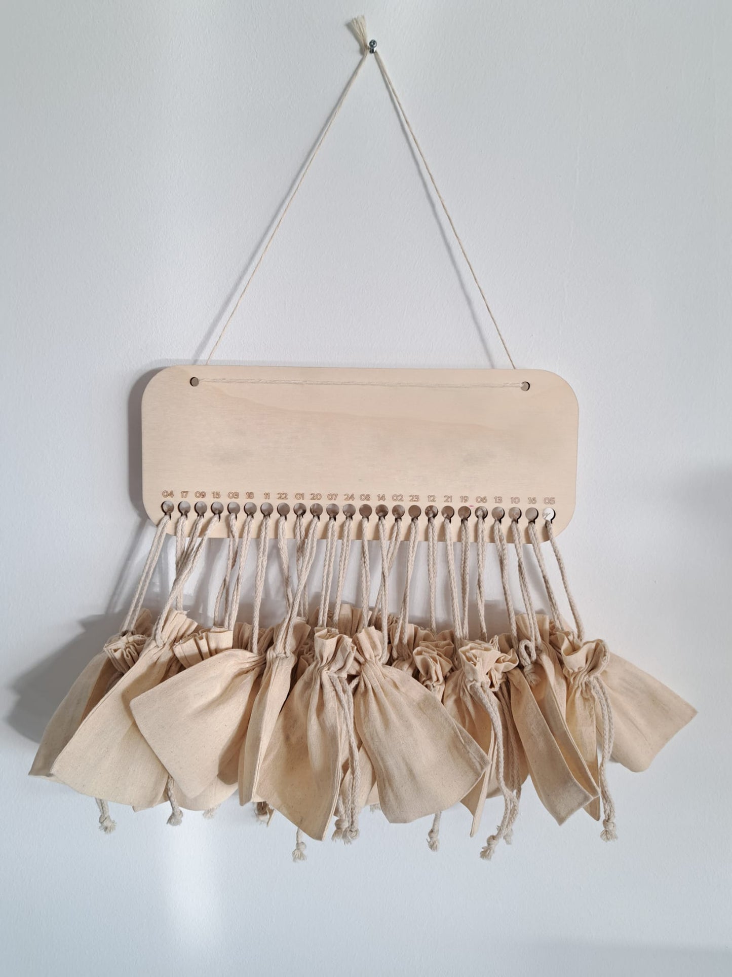 Calendari d'Advent de Fusta Imprès a Tot Color