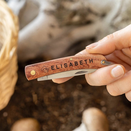 Navaja personalizada con nombre grabado a láser